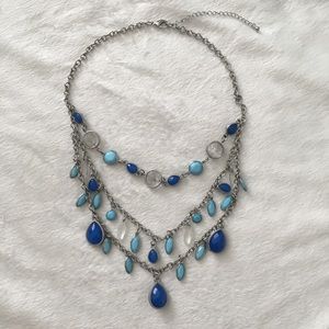Blue and Turquoise Statement Necklace